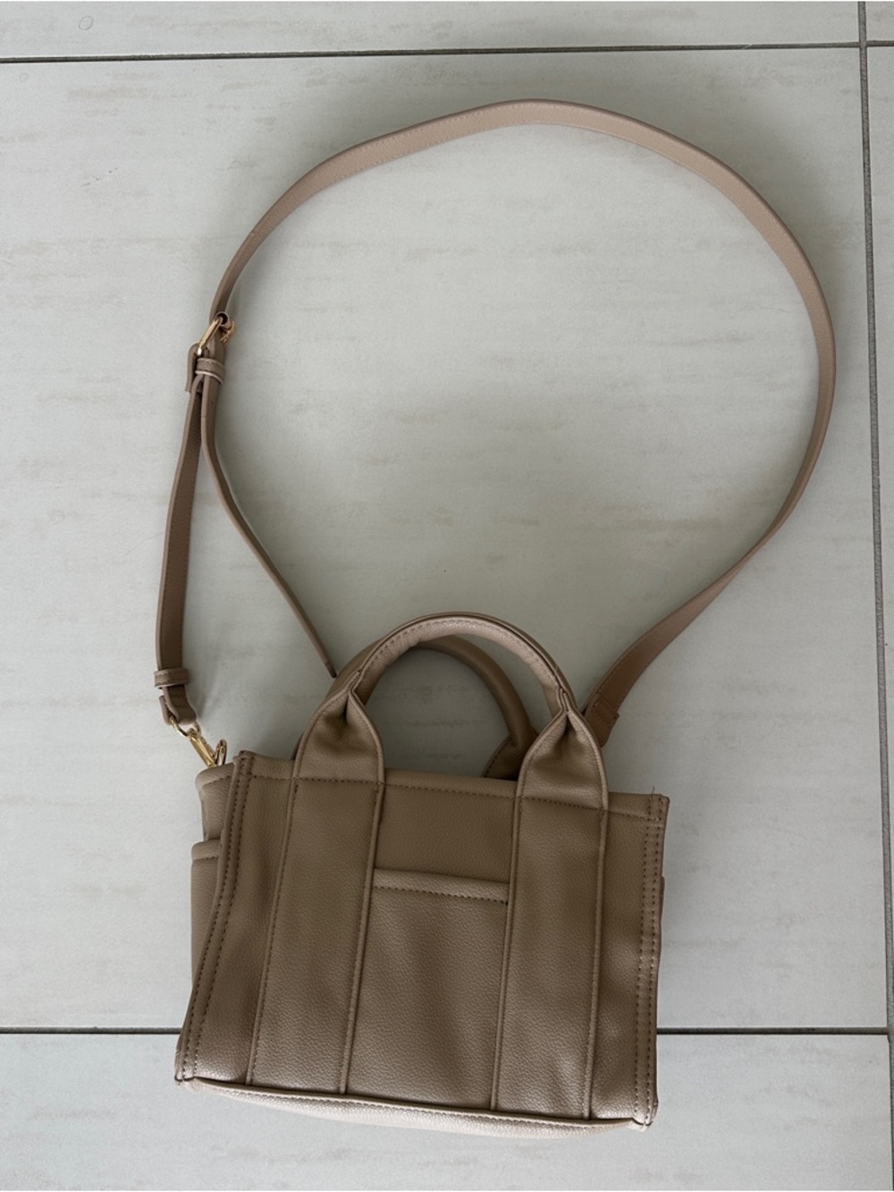 Popflex Leather Mini Tote Bag - Picture 4 of 5